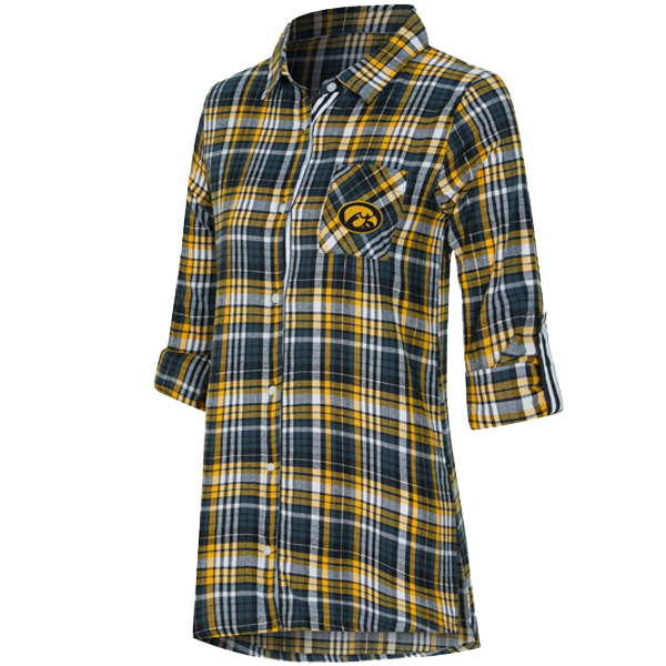 Iowa Hawkeyes Women's Flannel Nightshirt