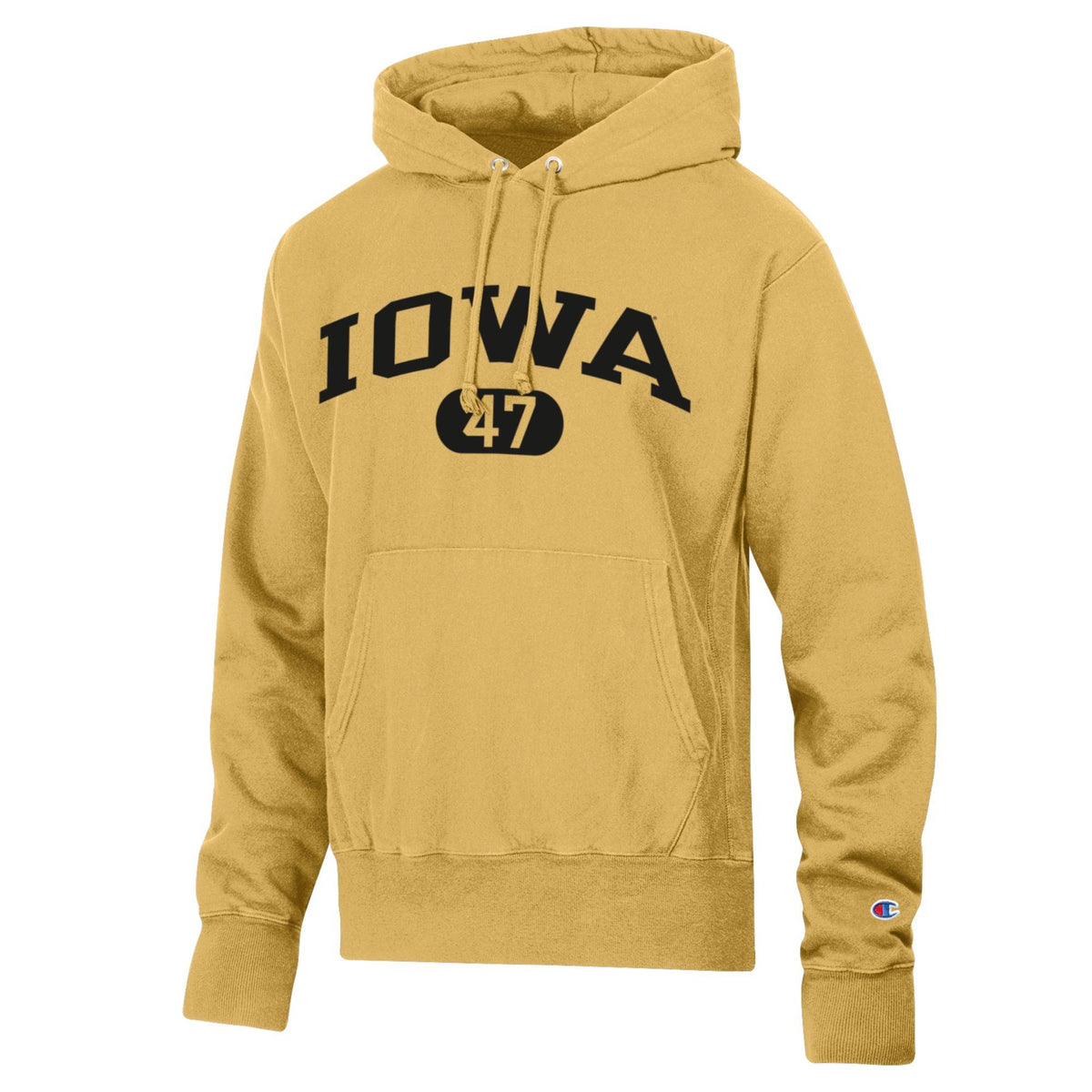 Iowa Hawkeyes Reverse Weave Hood
