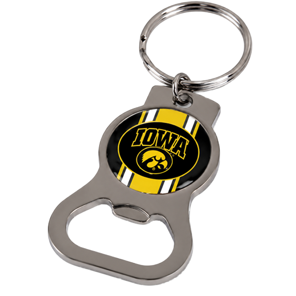 Iowa Hawkeyes Bottle Opener Keychain