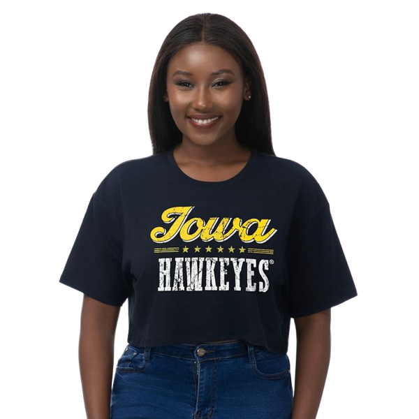 Iowa Hawkeyes Cropped Tee