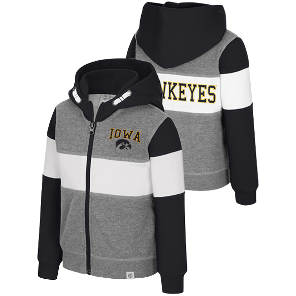 Iowa Hawkeyes Toddler Bert Full Zip Hoodie