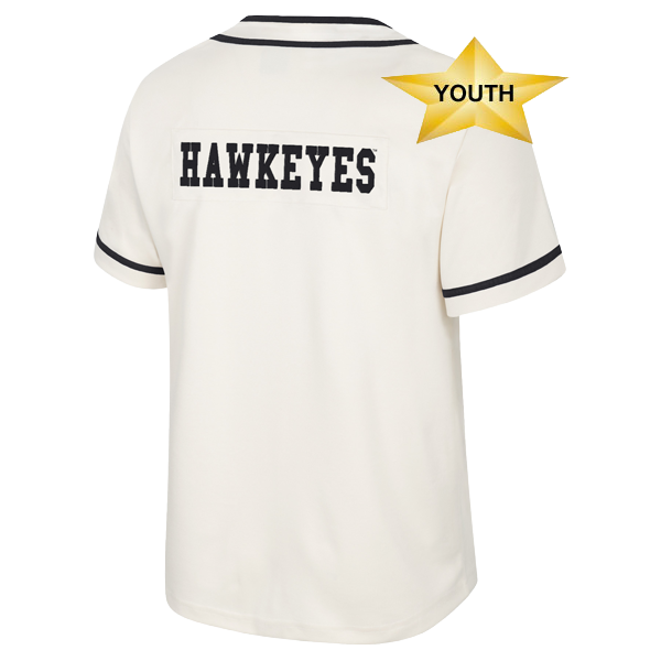 Iowa Hawkeyes Youth Hunter Seeker Baseball Jersey