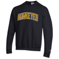 IOWA HAWKEYES POWERBLEND TWILL GLITTER CREW