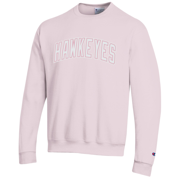 IOWA HAWKEYES POWERBLEND TWILL GLITTER CREW