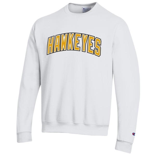 IOWA HAWKEYES POWERBLEND TWILL GLITTER CREW