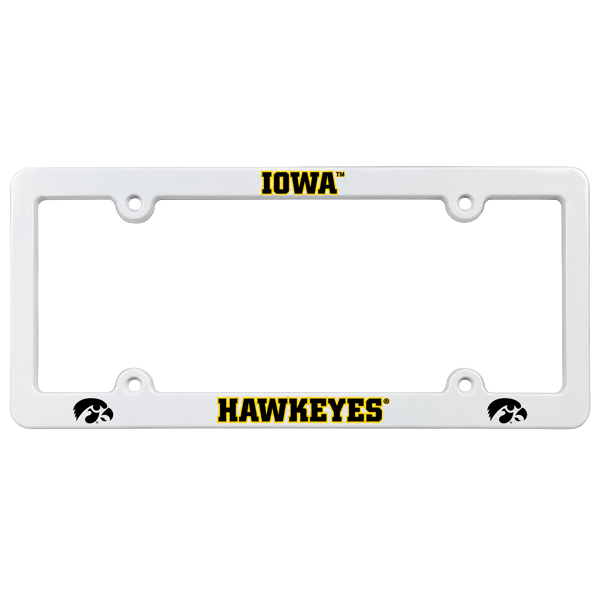 IOWA HAWKEYES PLASTIC AUTO FRAME