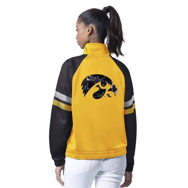 Iowa Hawkeyes Women's Fan Bling Track Jacket