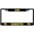 Iowa Hawkeyes White Metal License Plate Frame