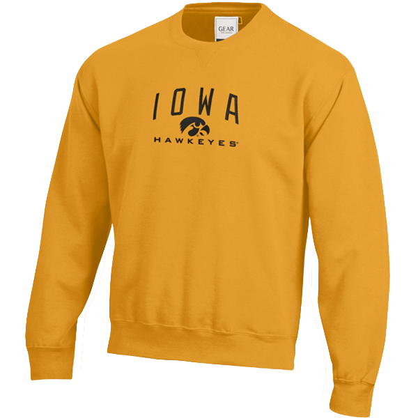 IOWA HAWKEYES BIG COTTON FLEECE SWEATSHIRT