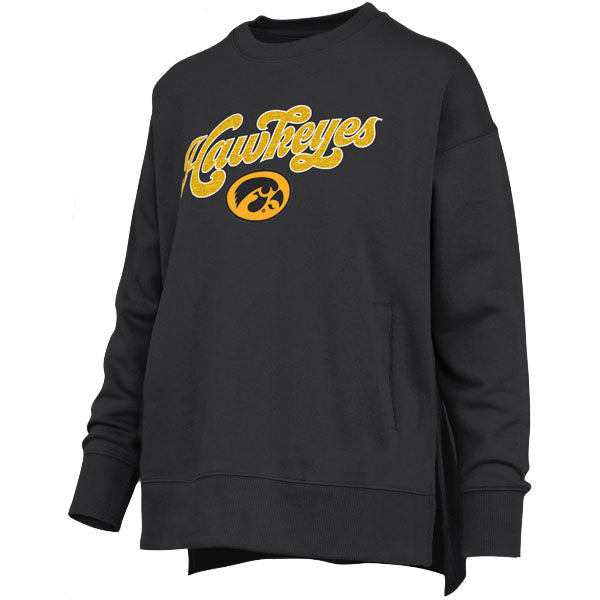 Iowa Hawkeyes Women's Bonanza Chonille Harper Crewneck