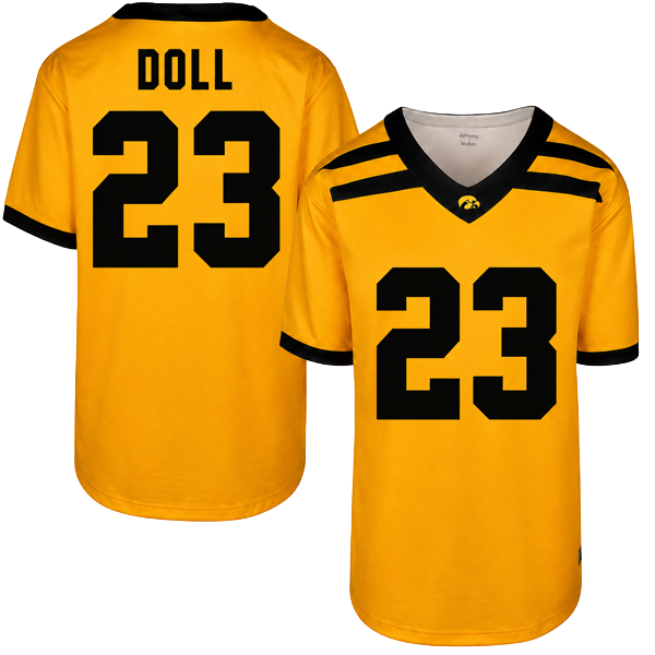 Iowa Hawkeyes Custom Youth Football Jersey