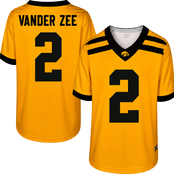 Iowa Hawkeyes Custom Youth Football Jersey