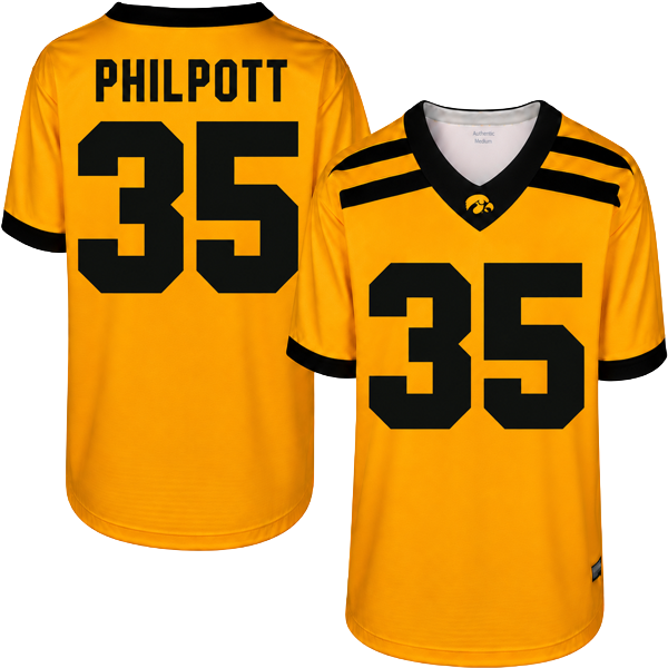 Iowa Hawkeyes Custom Youth Football Jersey