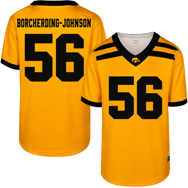 Iowa Hawkeyes Custom Youth Football Jersey
