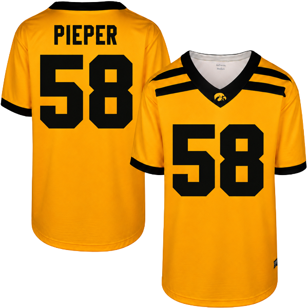 Iowa Hawkeyes Custom Youth Football Jersey