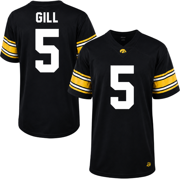 Iowa Hawkeyes Custom Youth Football Jersey