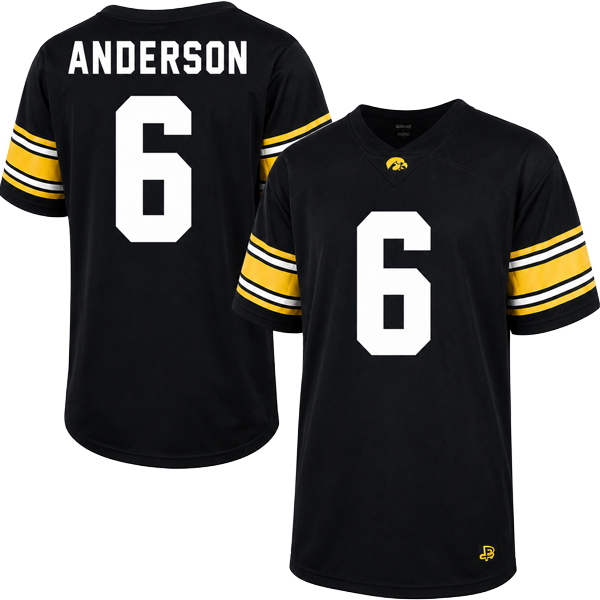 Iowa Hawkeyes Custom Youth Football Jersey