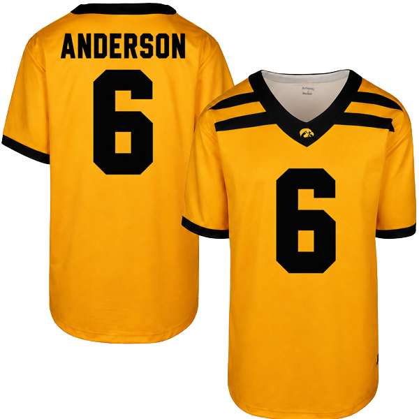 Iowa Hawkeyes Custom Youth Football Jersey