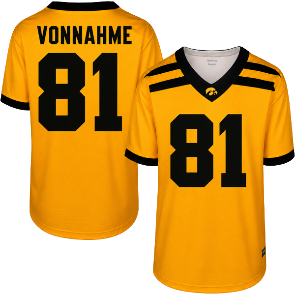 Iowa Hawkeyes Custom Youth Football Jersey