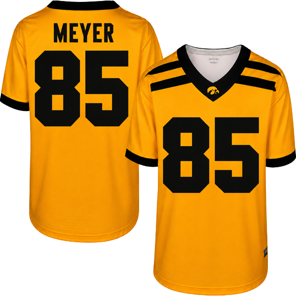 Iowa Hawkeyes Custom Youth Football Jersey