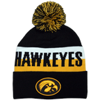 Iowa Hawkeyes JAQ Script Cuff Knit Hat