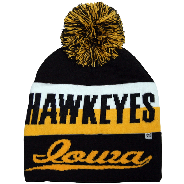 Iowa Hawkeyes JAQ Script Cuff Knit Hat