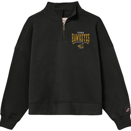 Iowa Hawkeyes Flying Herky Women's Quater Zip