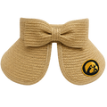 Iowa Hawkeyes Lucy Straw Roll Up Visor w/Bow