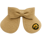 Iowa Hawkeyes Lucy Straw Roll Up Visor w/Bow