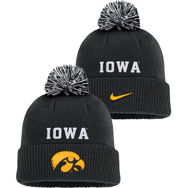IOWA HAWKEYES NIKE PEAK PRIMETIME CUFFED BEANIE