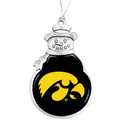 Iowa Hawkeyes Snowman Ornament