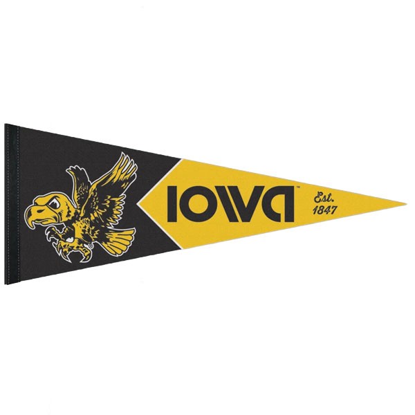 Iowa Hawkeyes Vintage Iowa Pennant