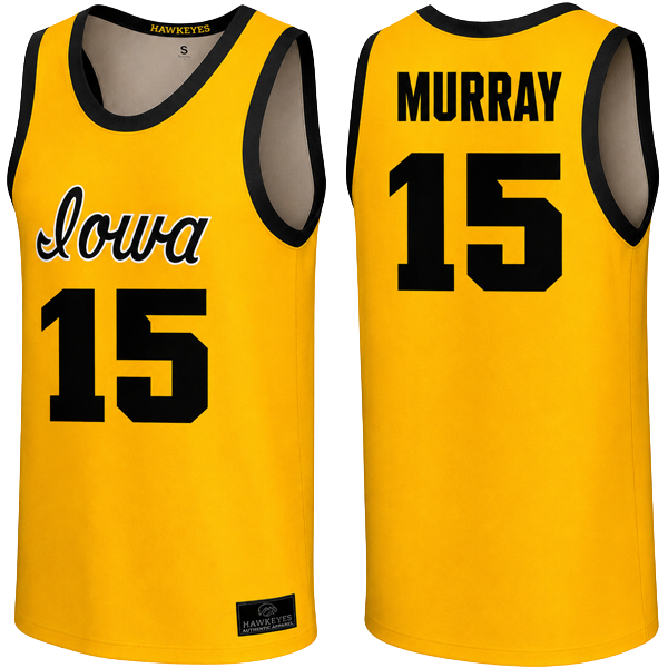 Iowa Hawkeyes Basketball Player Script Jersey