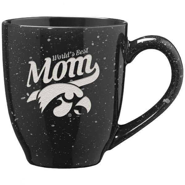 Iowa Hawkeyes Speckled Mom Coffee Mug