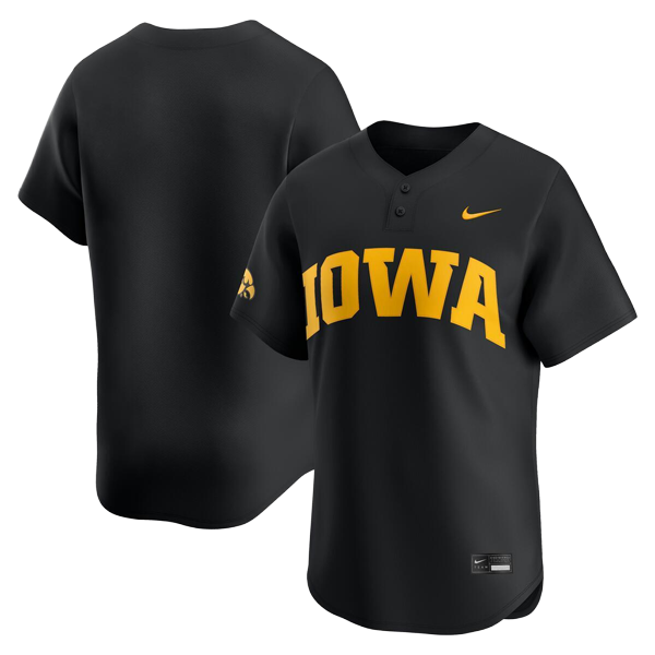 Iowa Hawkeyes "IOWA" Baseball Jersey