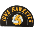 Iowa Hawkeyes 3" Volleyball Decal