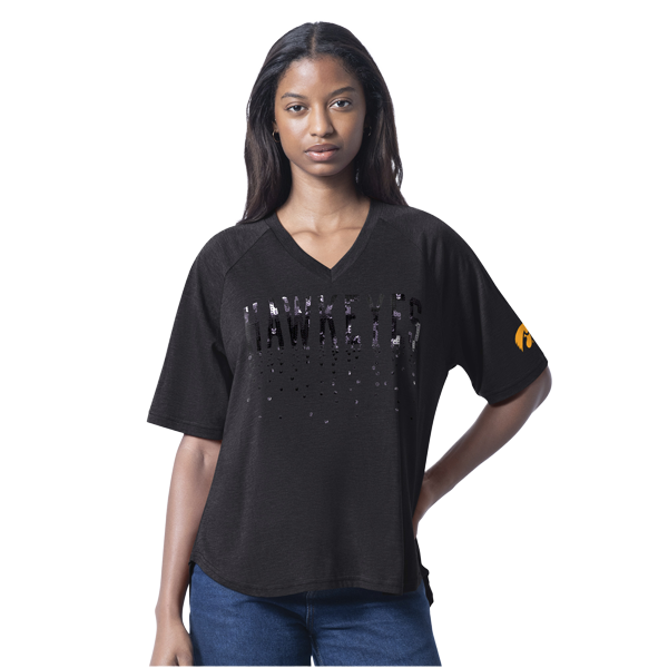 Iowa Hawkeyes Women's Sequin Top