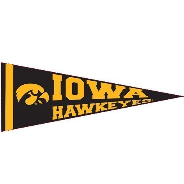 Iowa Hawkeyes Laser Cut Magnet Pennant