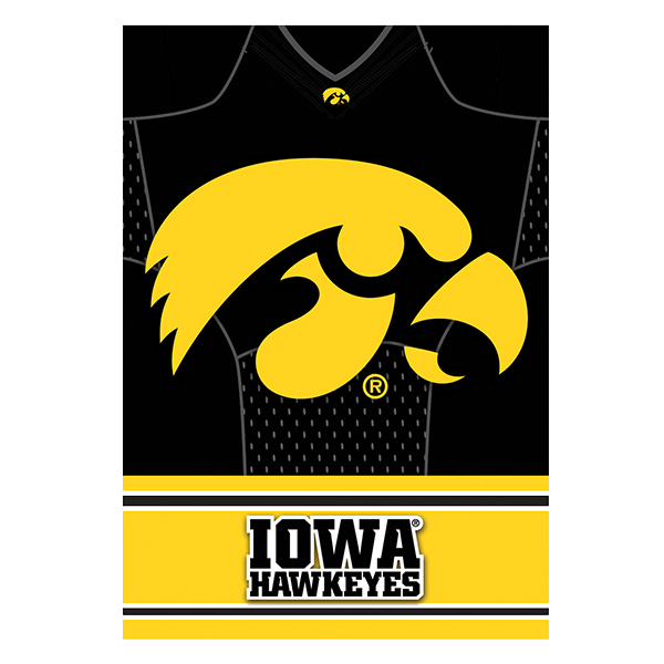 Iowa Hawkeyes Double Sided Jersey Flag