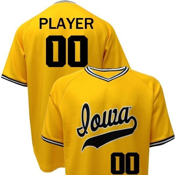 Iowa Hawkeyes Baseball Gold Player Jersey