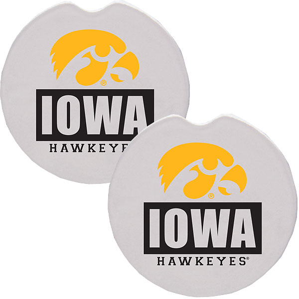 Iowa Hawkeyes Car Coaster Set