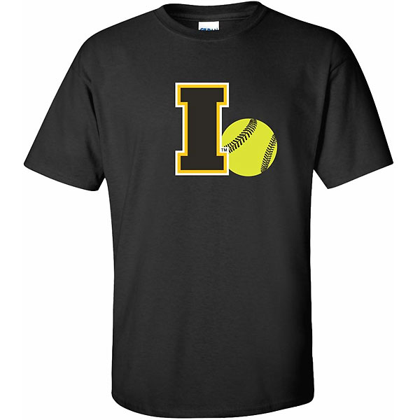 Iowa Hawkeyes Softball I Logo Ball Tee
