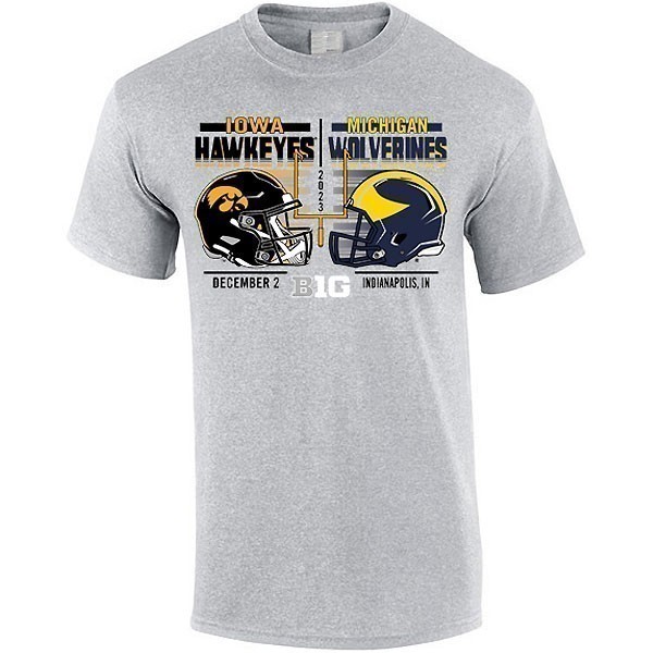 Iowa Hawkeyes Iowa Vs Michigan 2023 B1G Football Championship Tee