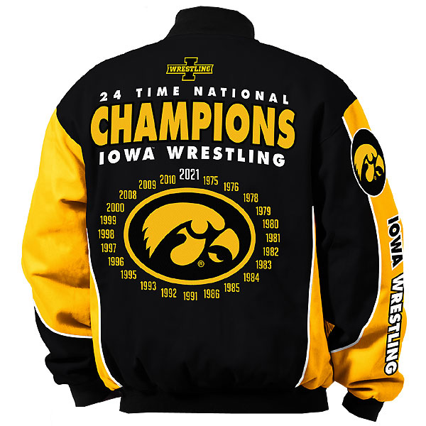 Iowa Hawkeyes Wrestling Championship Twill Jacket