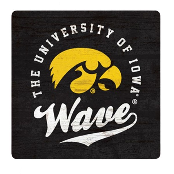 Iowa Hawkeyes Wave Magnet