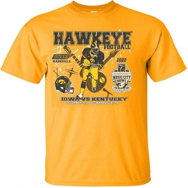 Iowa Hawkeyes Music City Bowl Tee - Short Sleeve