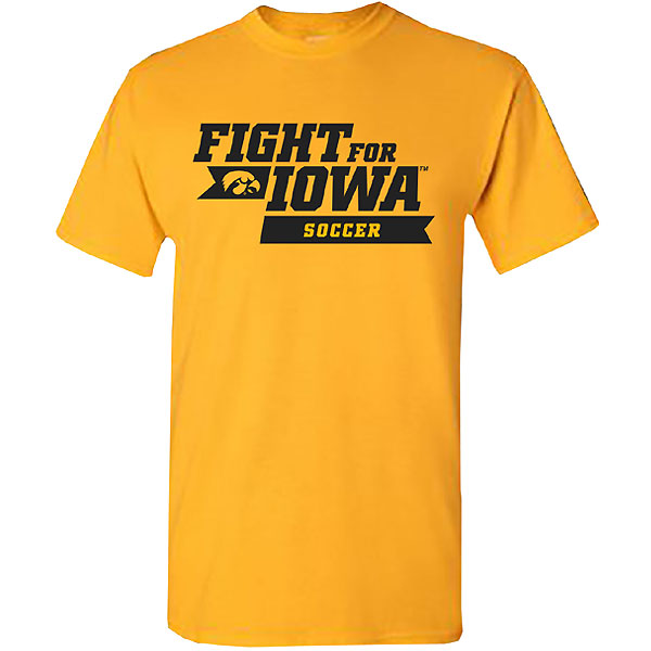 Iowa Hawkeyes Soccer Fight for Iowa Tee