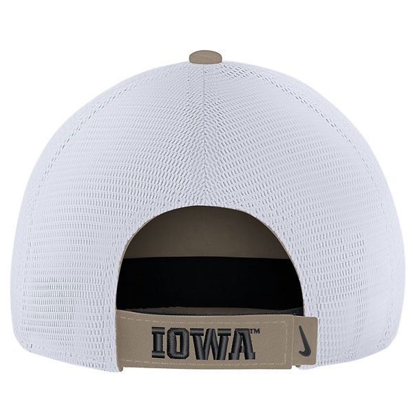 Iowa Hawkeyes Trucker Khaki Hat