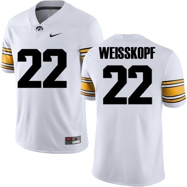 Iowa Hawkeyes Nike Weisskopf White Jersey