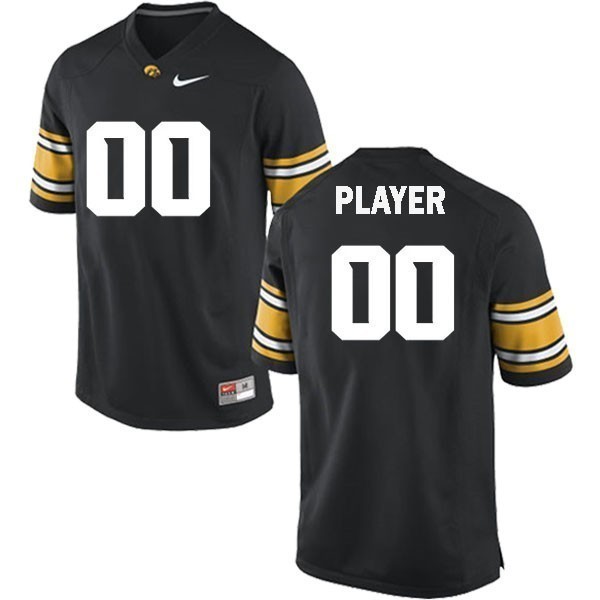 Iowa Hawkeyes Nike Black Football Player Jersey